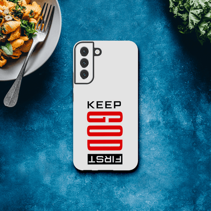 Keep Him First Christian Tough Phone Case For Samsung Galaxy - ClaimedbyGodDesigns