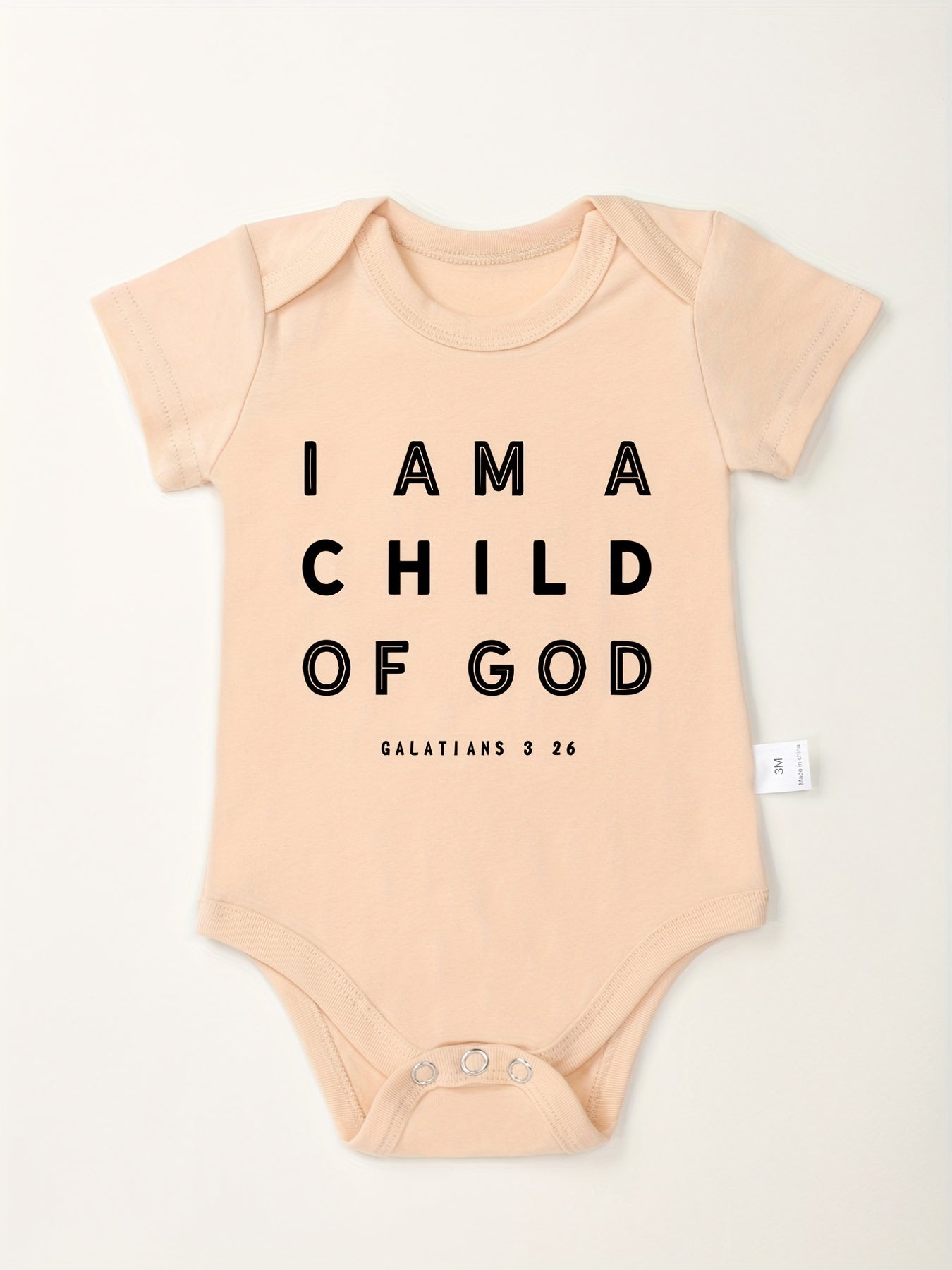 I Am A Child Of God Christian Baby Onesie claimedbygoddesigns