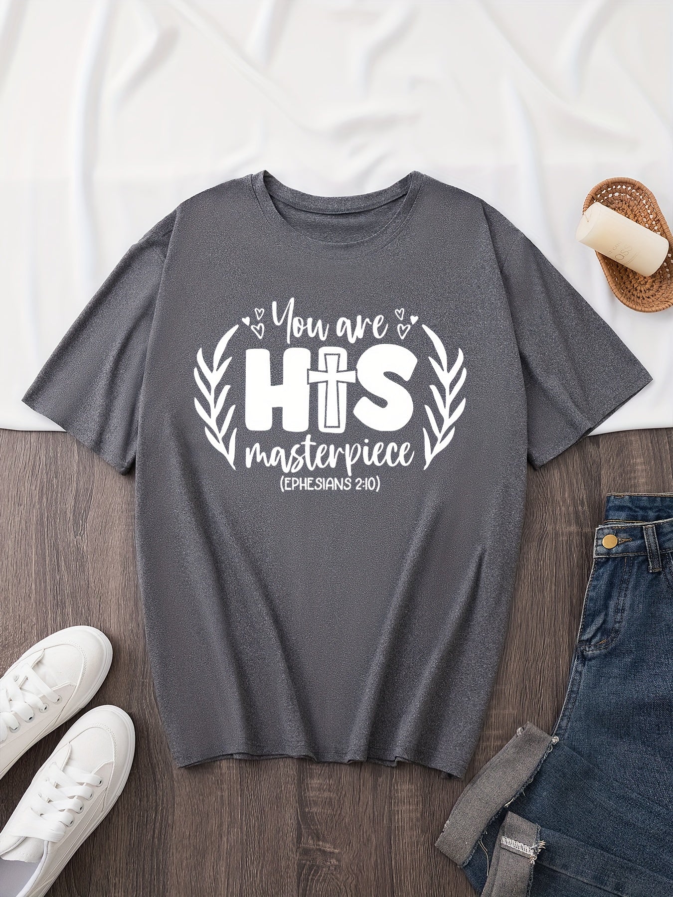 You Are His Masterpiece Plus Size Women's Christian T-shirt claimedbygoddesigns