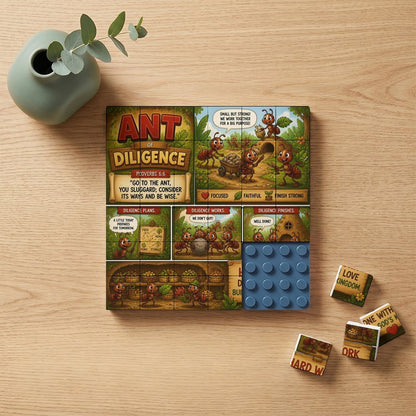 Ant of Patience – Building Block Puzzle Ornament - ClaimedbyGodDesigns