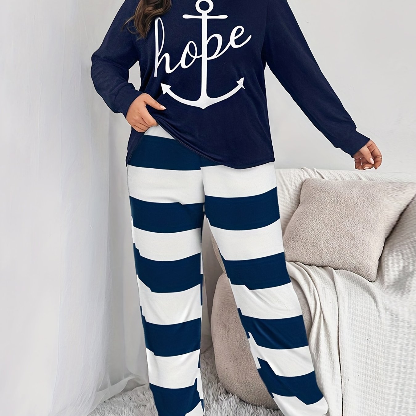 Hope Plus Size Women's Christian Pajamas claimedbygoddesigns