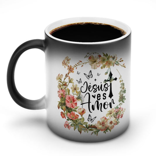 Jesus Es Amor Spanish Christian Color Changing Mug (Dual-sided)