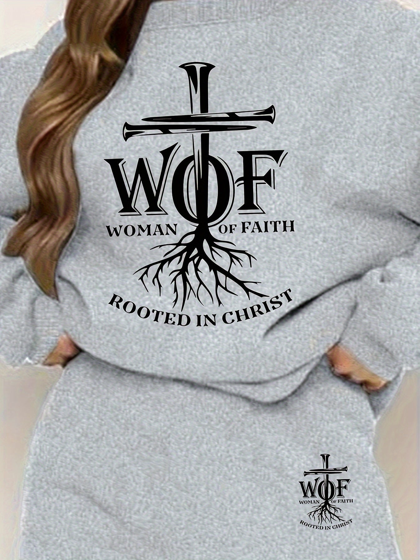 Woman Of Faith Rooted In Christ Women's Christian Casual claimedbygoddesigns