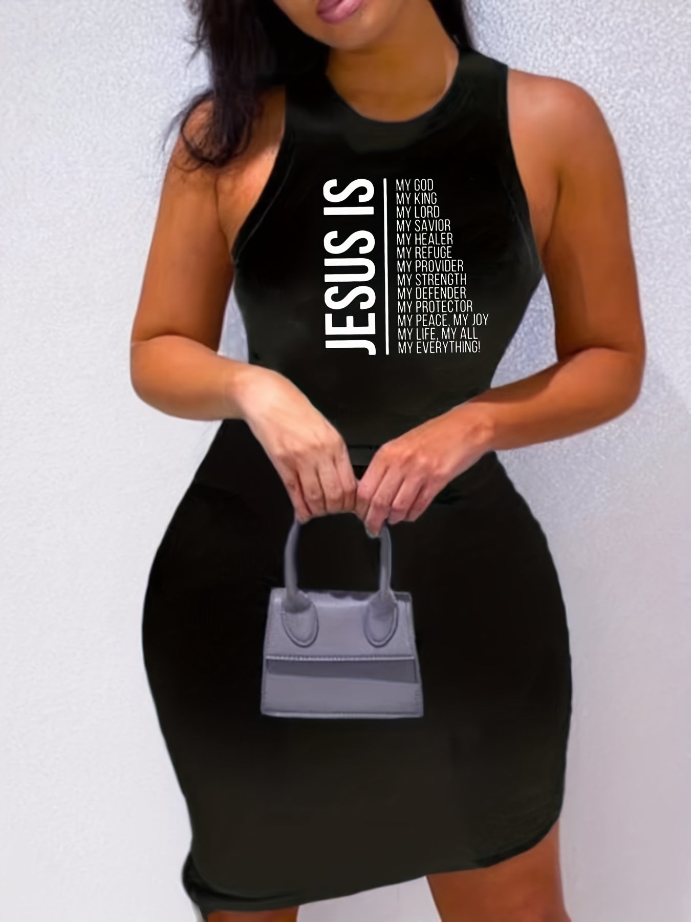 Jesus My Everything Women's Christian Casual Dress claimedbygoddesigns