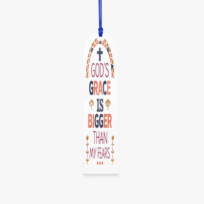 His Grace Christian Arch Acrylic Bookmark - ClaimedbyGodDesigns