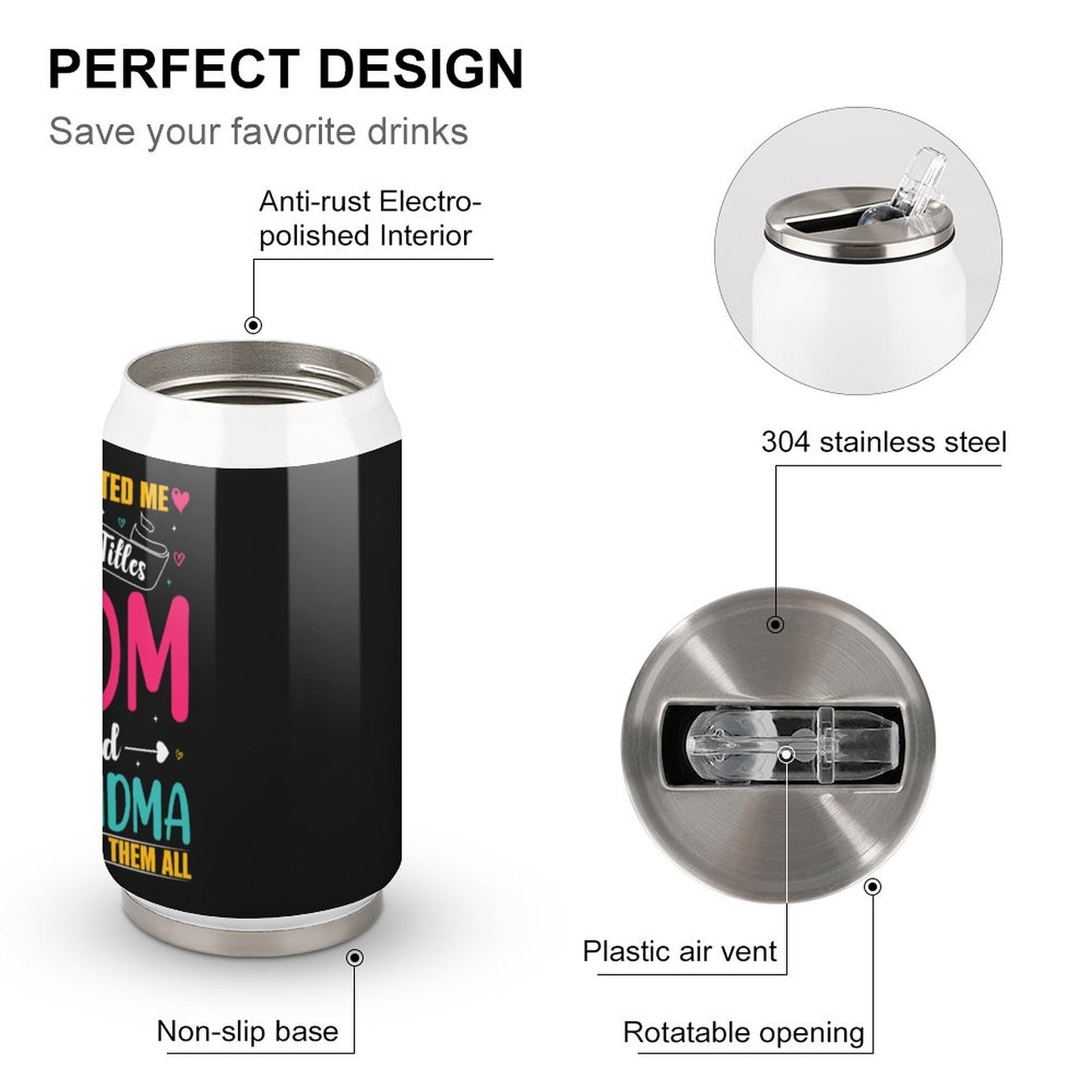 Stainless Steel Tumbler with Straw (All-Over Printing) SALE-Personal Design