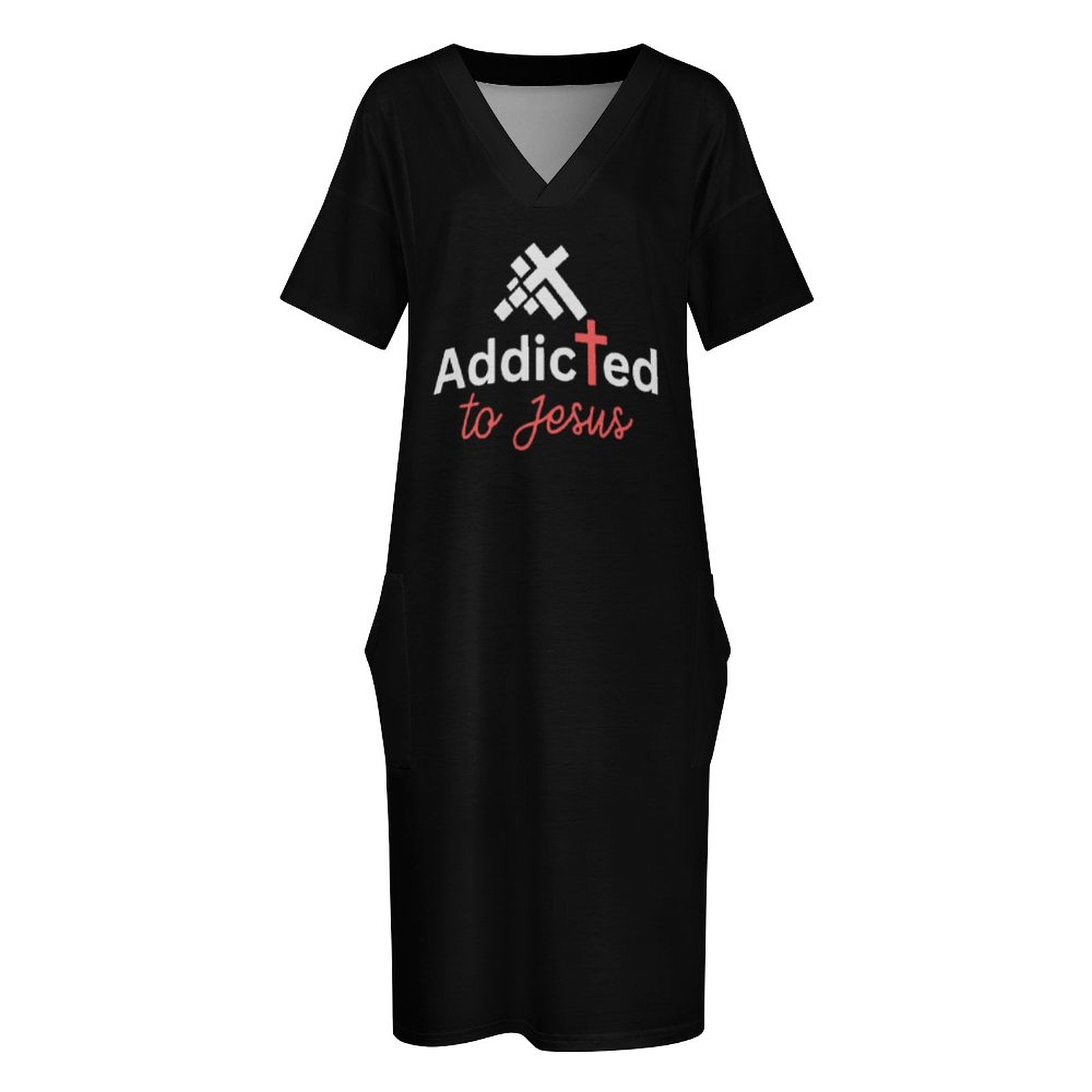 Addicted To Jesus Women's Christian Casual dress SALE-Personal Design
