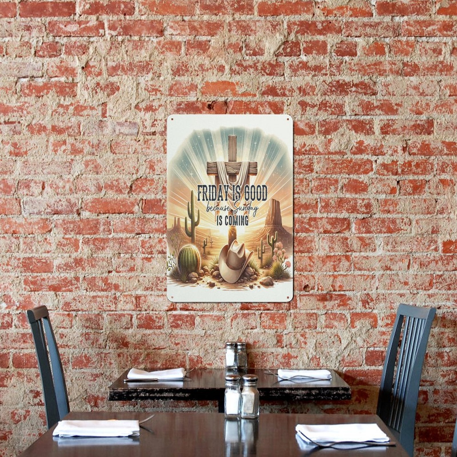 Friday Is Good Christian Metal Sign - ClaimedbyGodDesigns