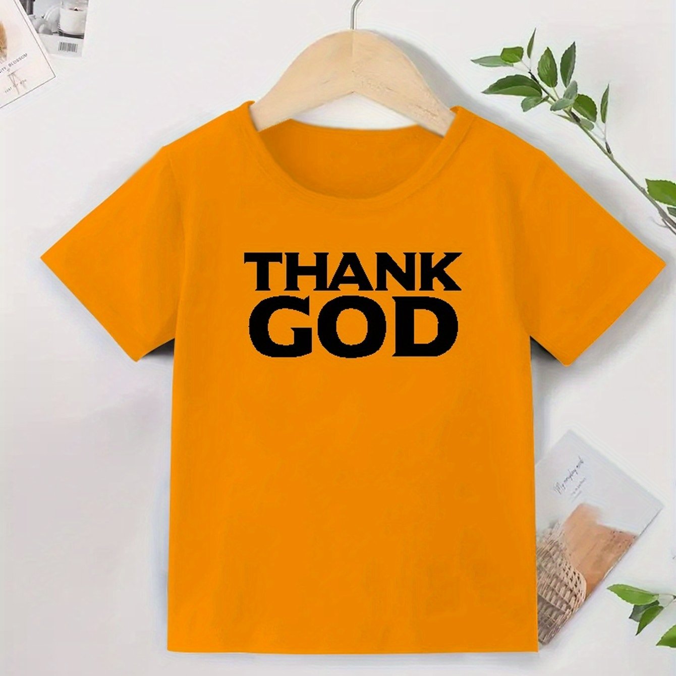 THANK GOD Youth Christian T-shirt claimedbygoddesigns