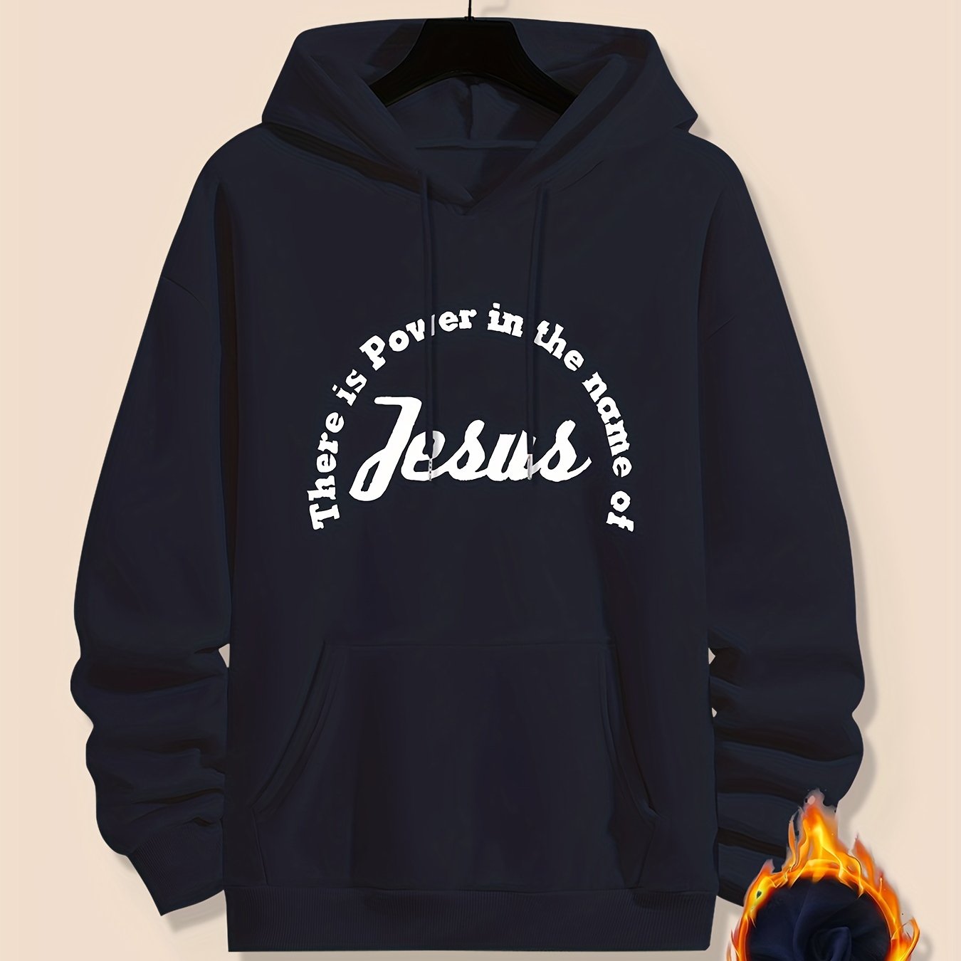 There Is Power In The Name Of Jesus Men's Christian Pullover Hooded Sweatshirt claimedbygoddesigns