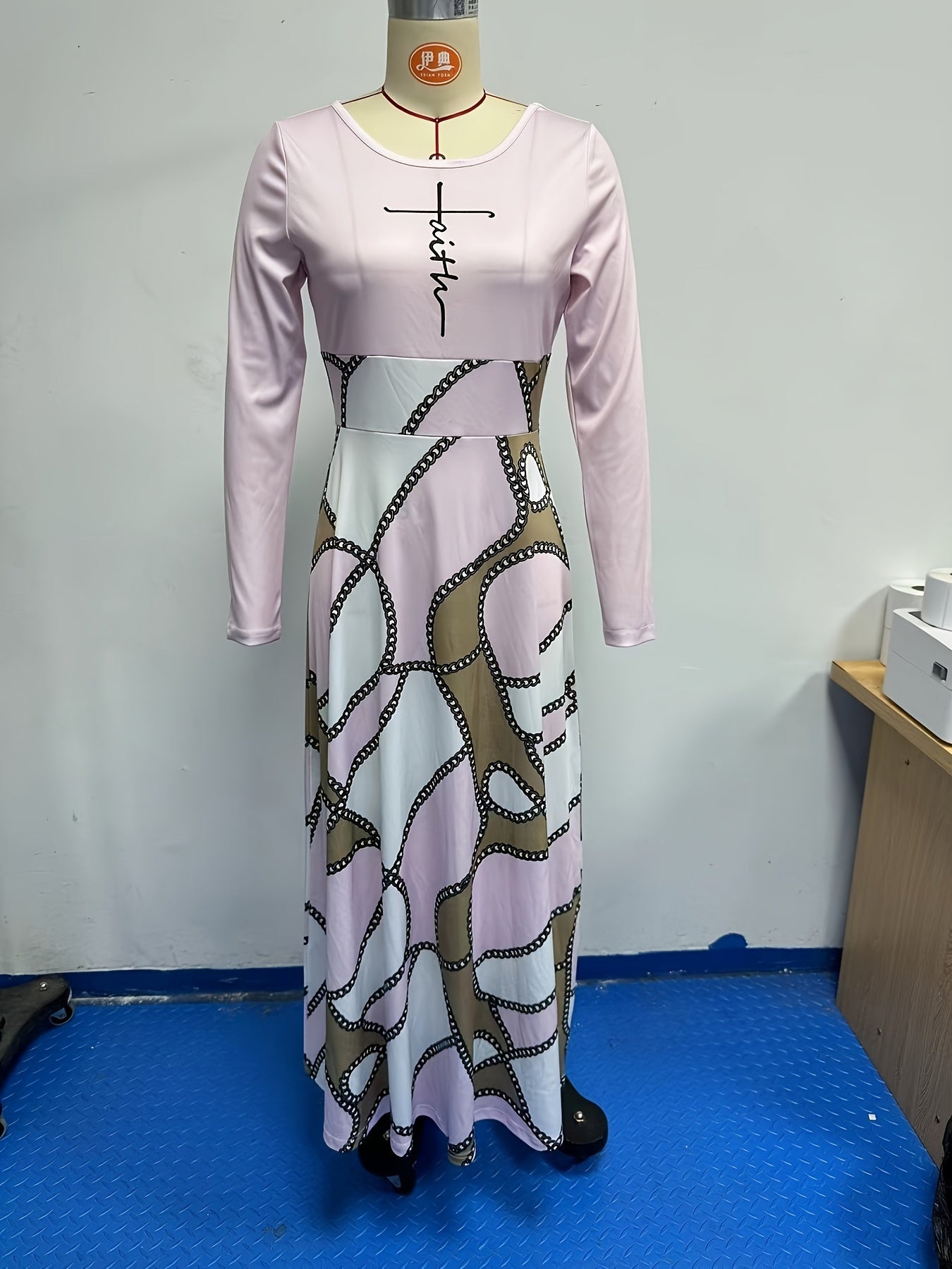 Faith (maxi patterned) Women's Christian Casual Dress claimedbygoddesigns