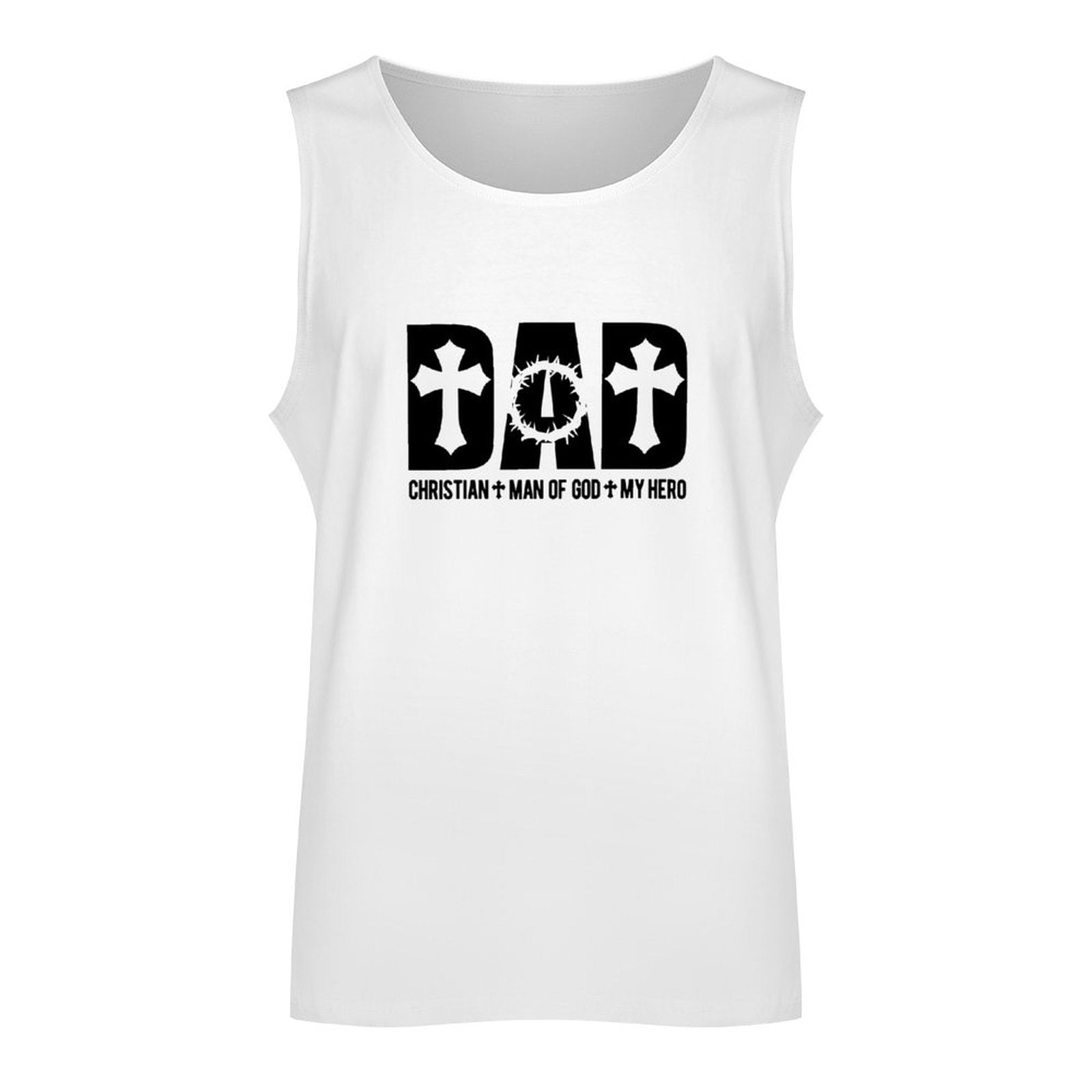 Dad Christian Man Of God My Hero Men's Christian Tank Top SALE-Personal Design