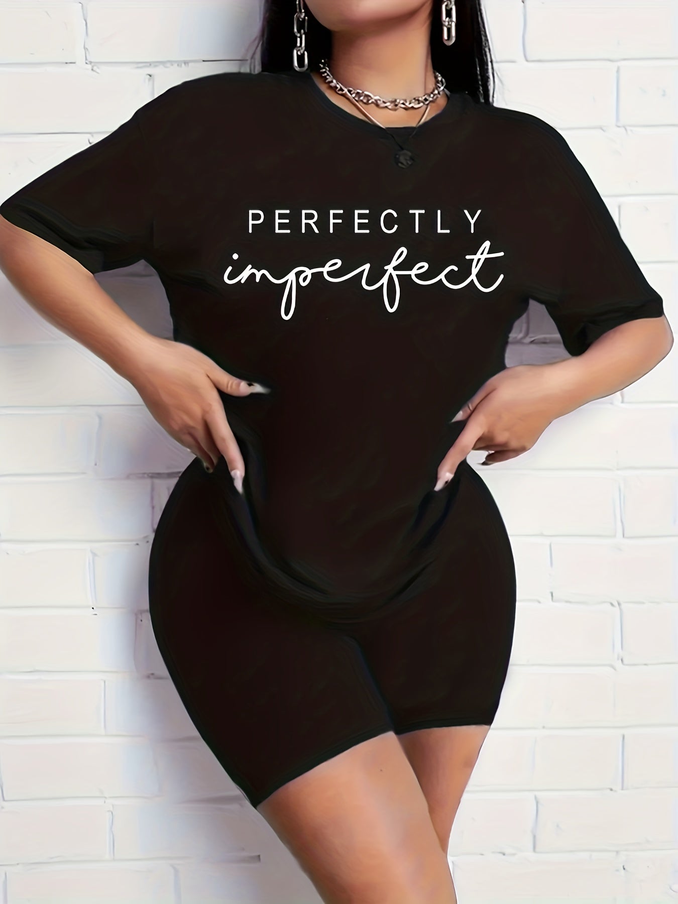 Perfectly Imperfect Plus Size Women's Christian Casual Outfit claimedbygoddesigns
