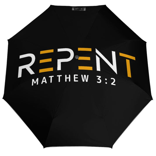 Matthew 3:2 Repent Christian Umbrella
