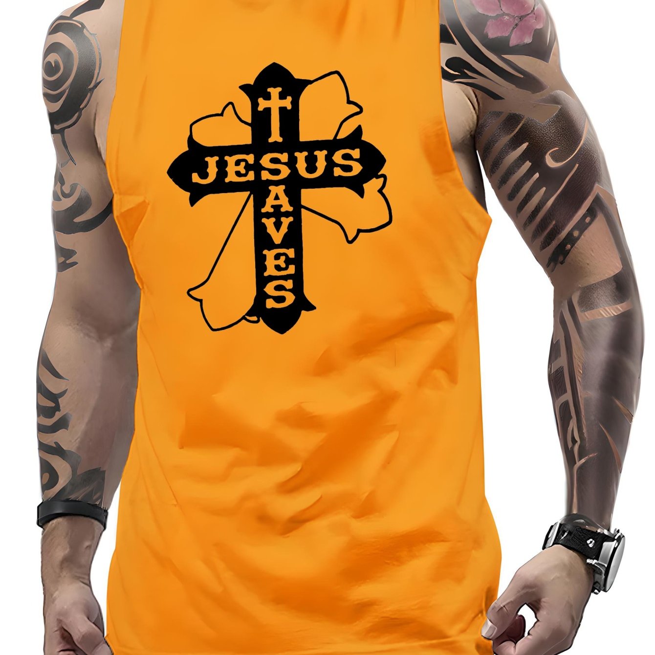 Jesus Saves Men's Christian Tank Top claimedbygoddesigns