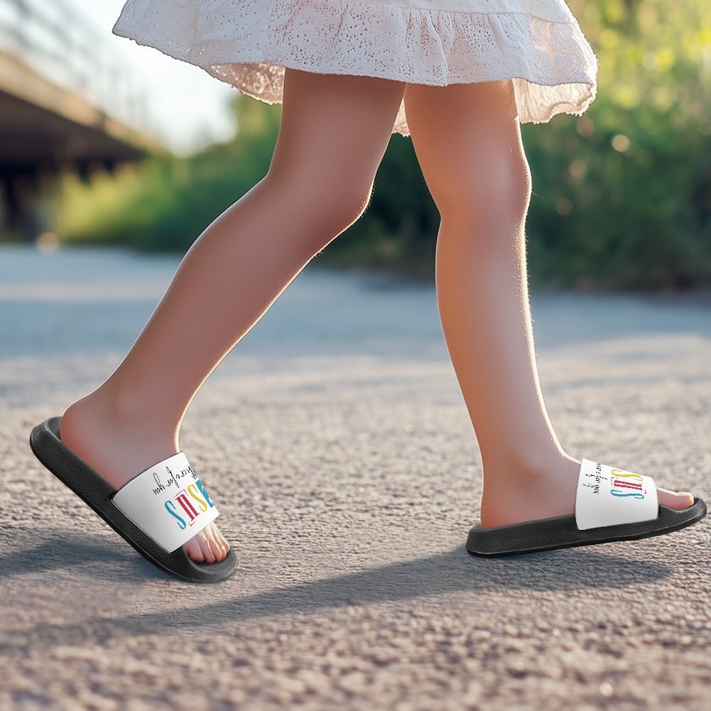 He'll Be There For You Christian Children's Sandals - ClaimedbyGodDesigns