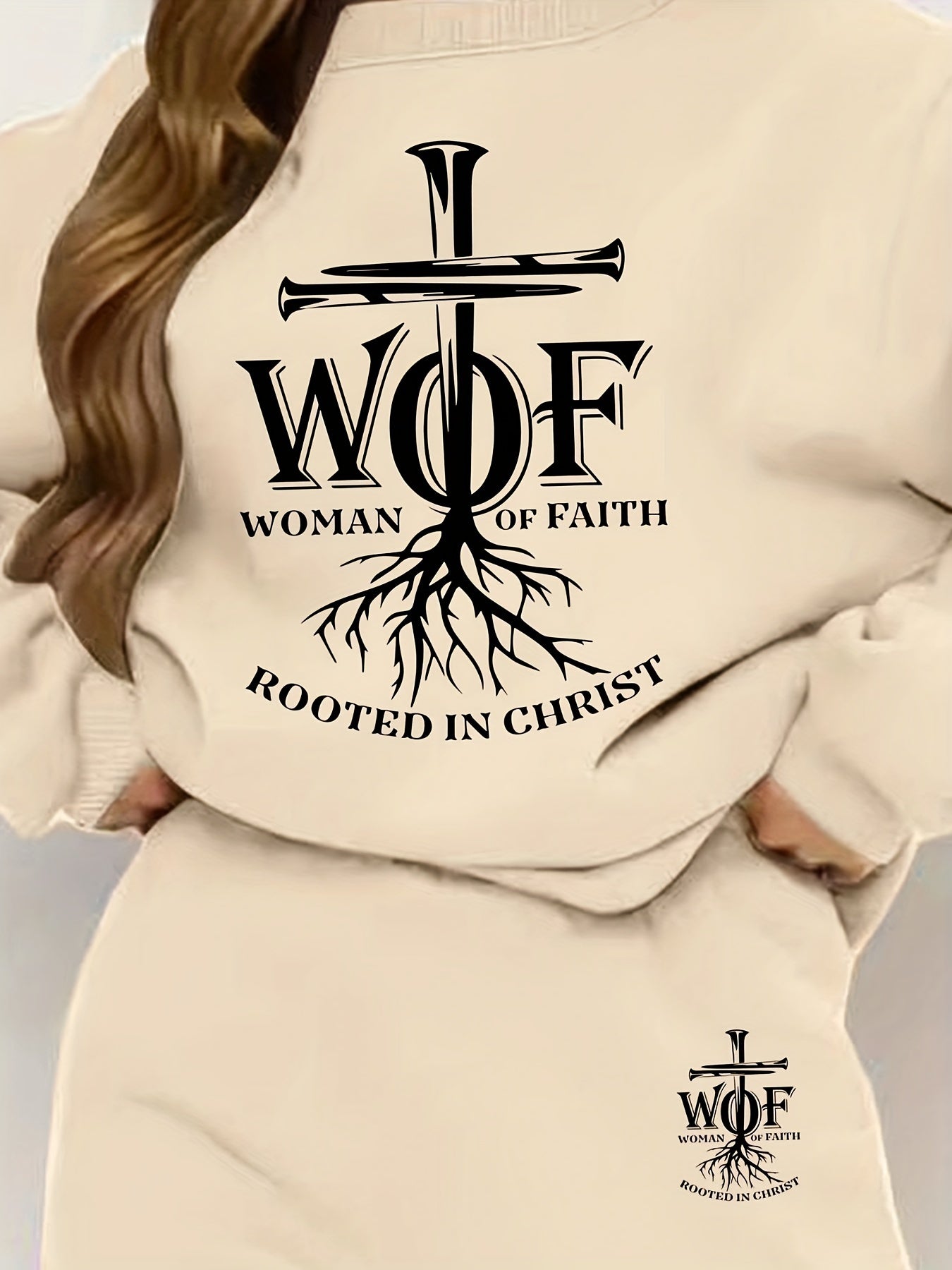 Woman Of Faith Rooted In Christ Women's Christian Casual claimedbygoddesigns