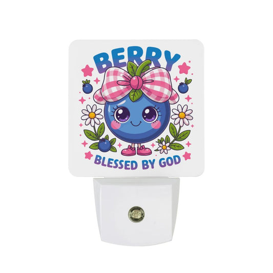 Berry Blessed Christian Night Light for Kids - ClaimedbyGodDesigns