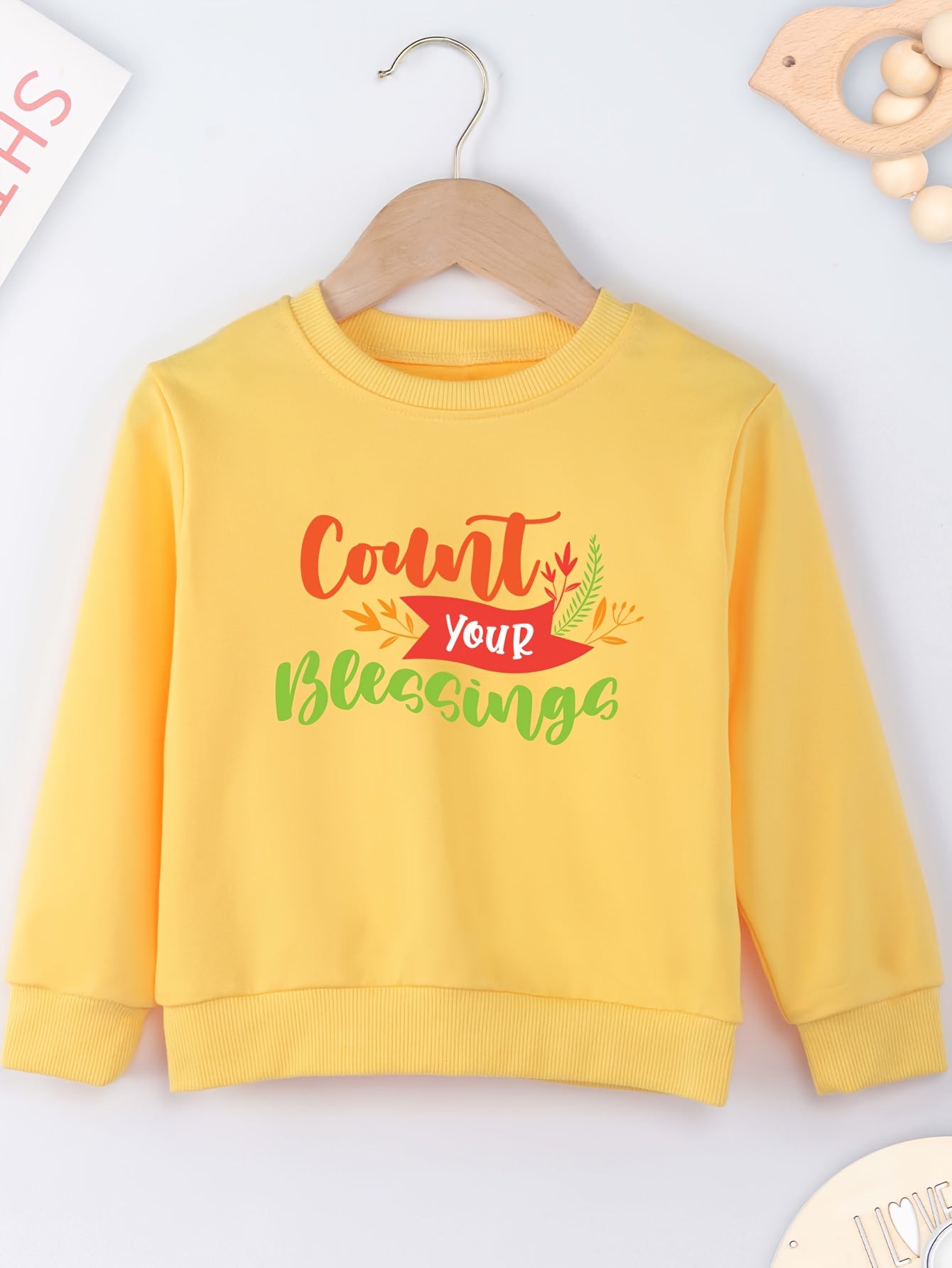 Count Your Blessing's Youth Christian Pullover Sweatshirt claimedbygoddesigns