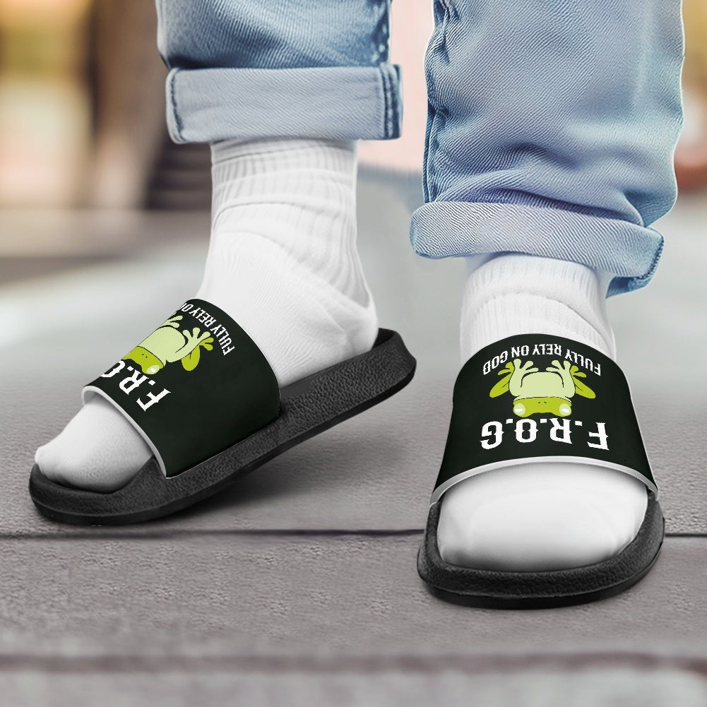 FROG: Fully Rely On Him Christian Children's Sandals - ClaimedbyGodDesigns