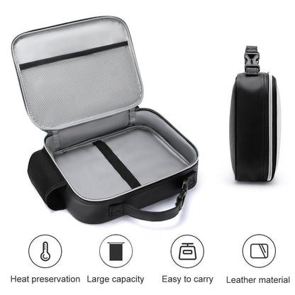 I Can Do All Things Christian PU Leak-proof Lunch Bag with Detachable Buckled Handle