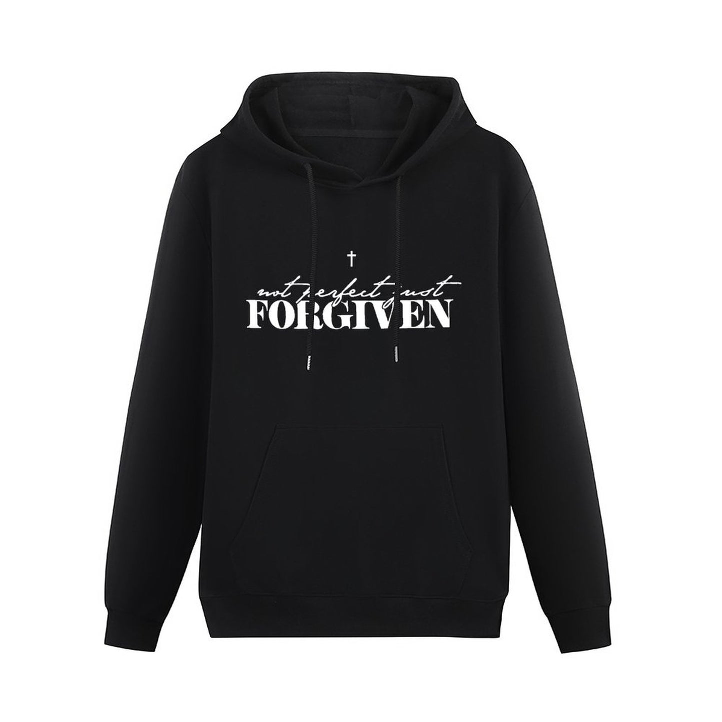 Not Perfect Just Forgiven Men's Christian Pullover Hooded Sweatshirt