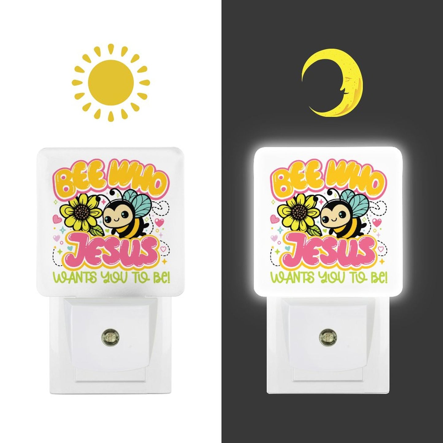 Be Who He Wants Christian Night Light For Kids - ClaimedbyGodDesigns