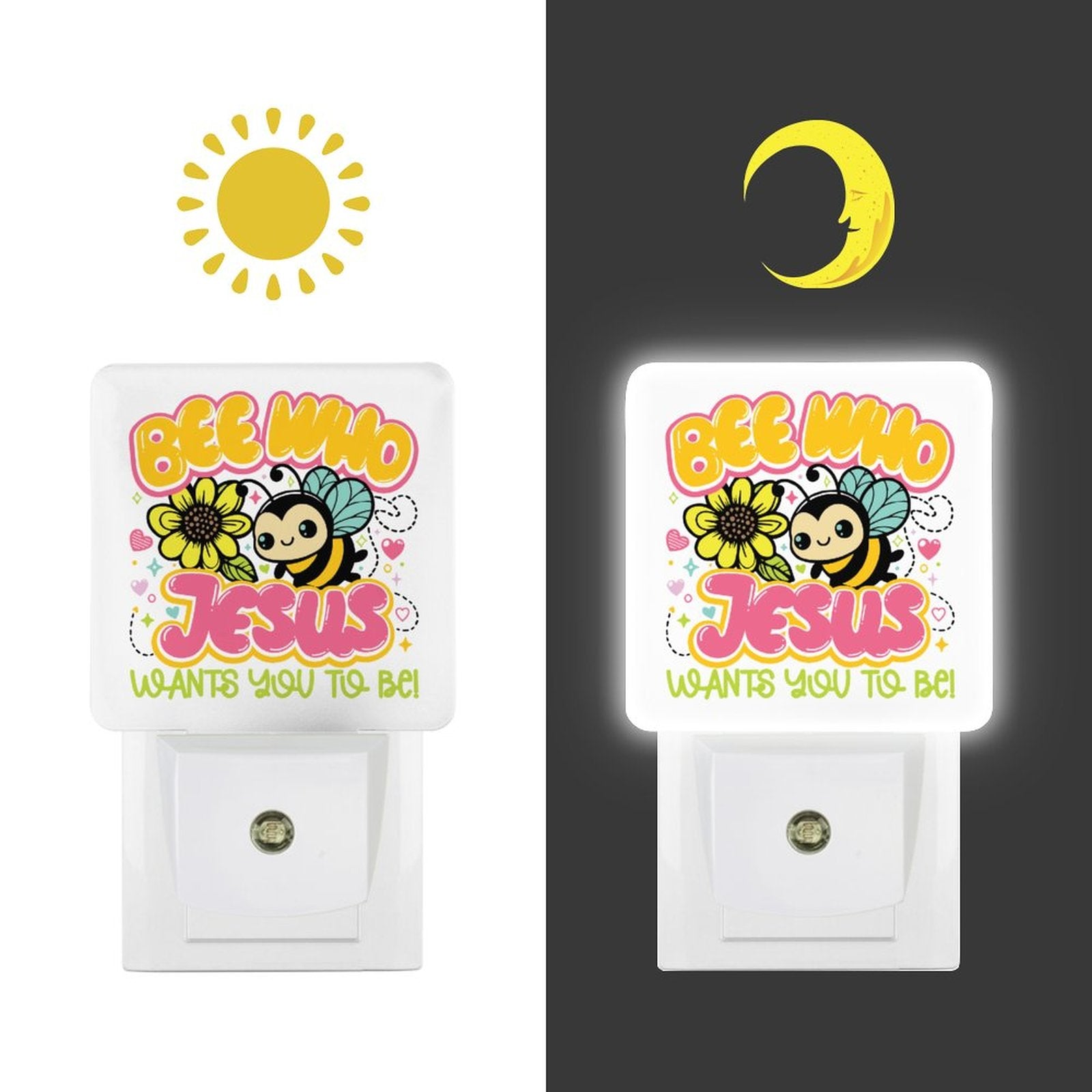 Be Who He Wants Christian Night Light For Kids - ClaimedbyGodDesigns