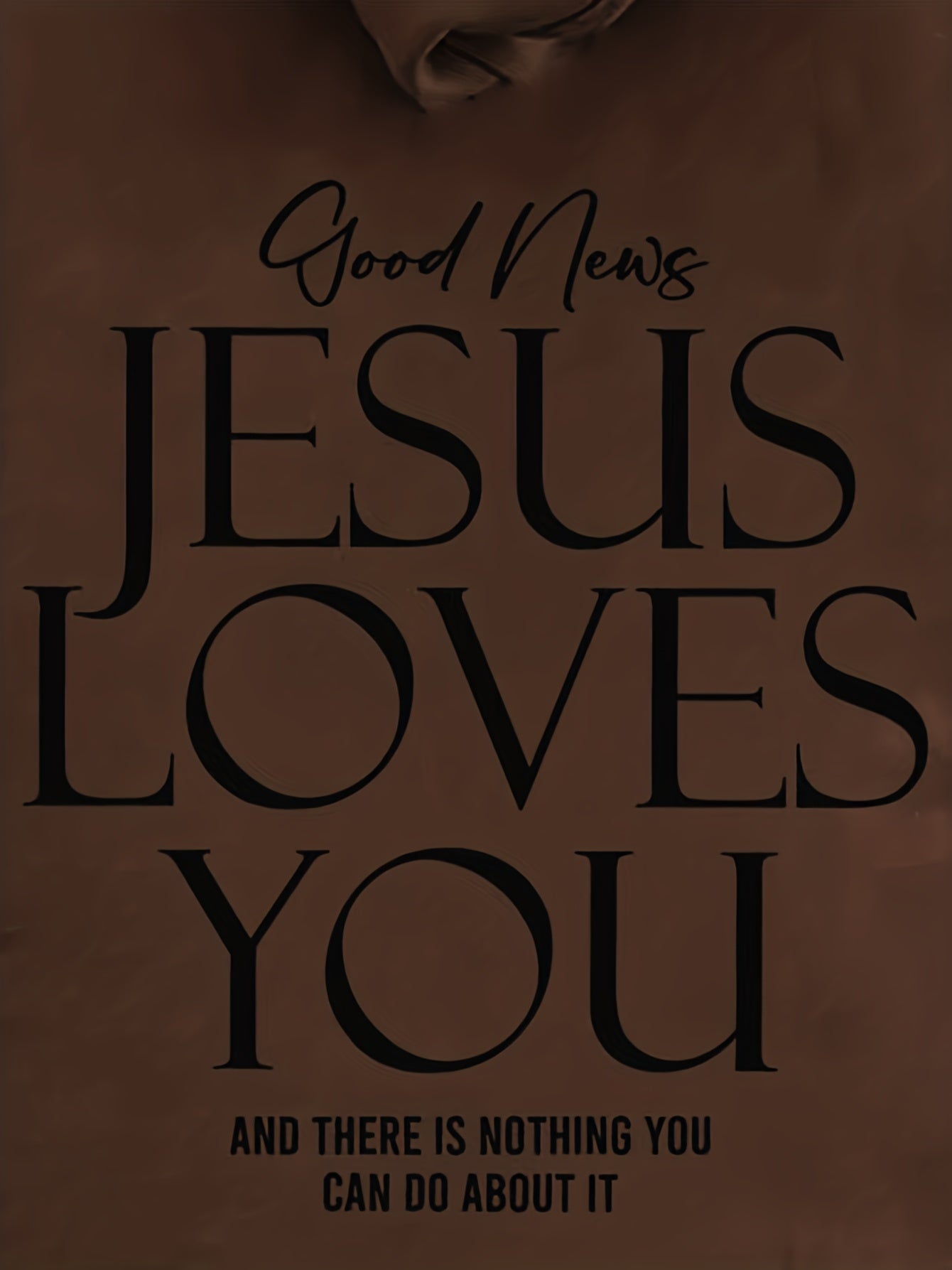 Good News Jesus Loves You  And There's Nothing You Can Do About It Plus Size Women's Christian Pullover Hooded Sweatshirt claimedbygoddesigns