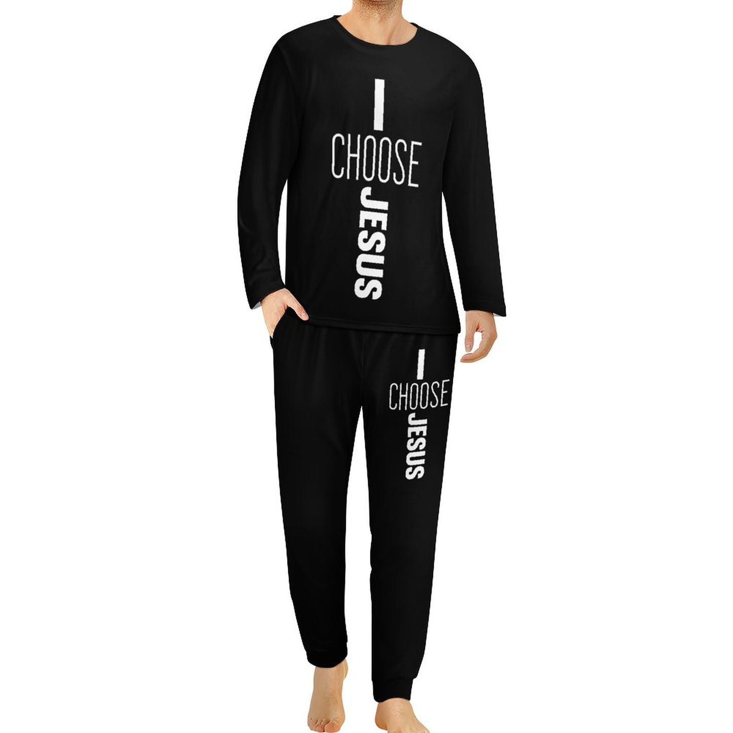 I Choose Jesus Men's Christian Pajamas