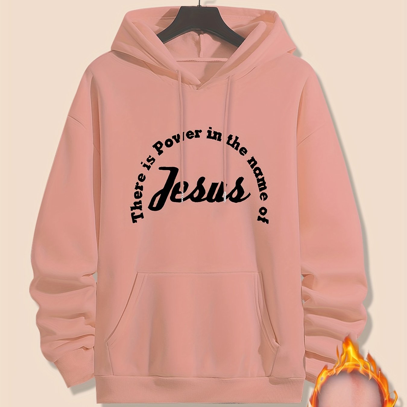 There Is Power In The Name Of Jesus Men's Christian Pullover Hooded Sweatshirt claimedbygoddesigns