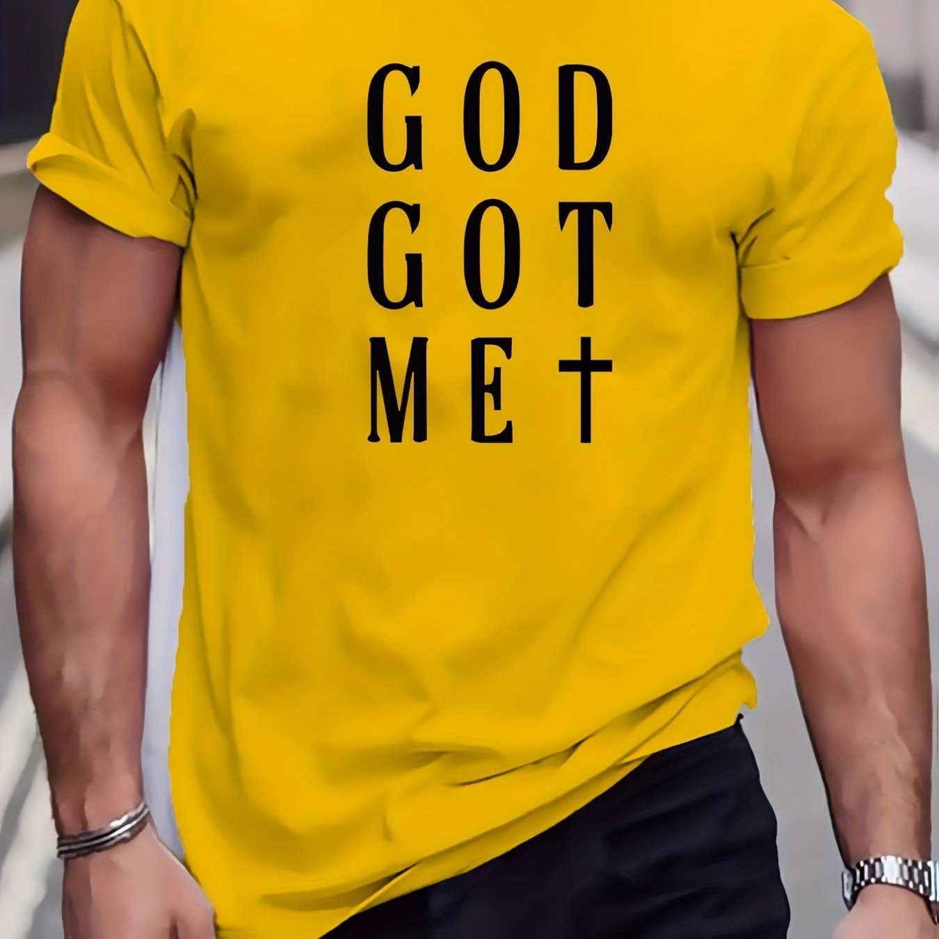 God Got Me Men's Christian T-shirt claimedbygoddesigns