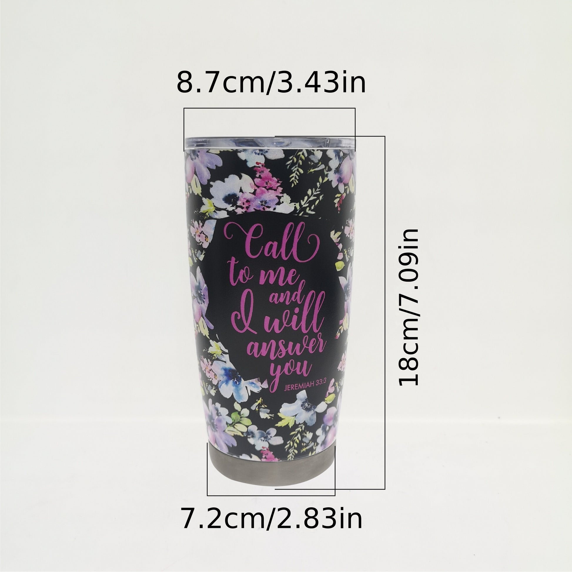 God Is Able To Do Exceedingly & Abundantly Stainless Steel Christian Tumbler 20oz claimedbygoddesigns