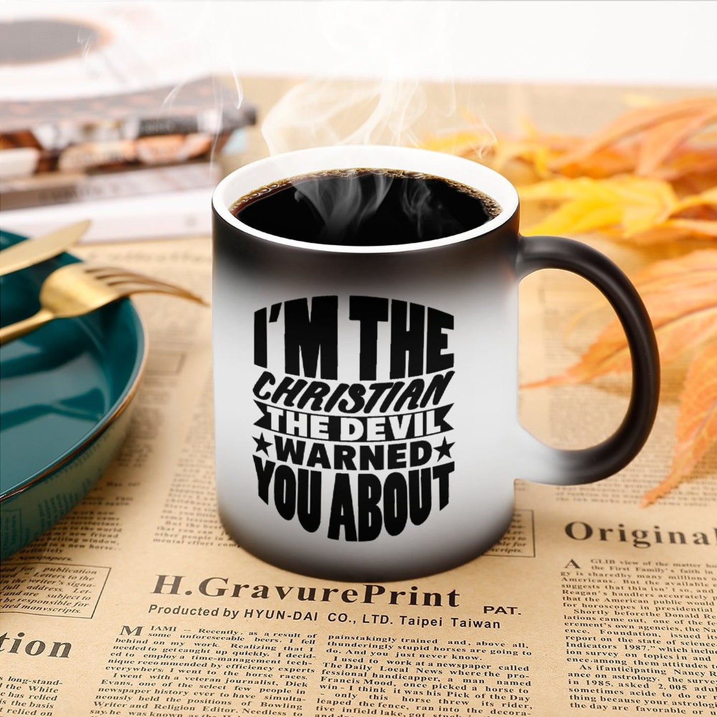 I'm The Christian The Devil Warned You About Christian Color Changing Mug (Dual-sided )