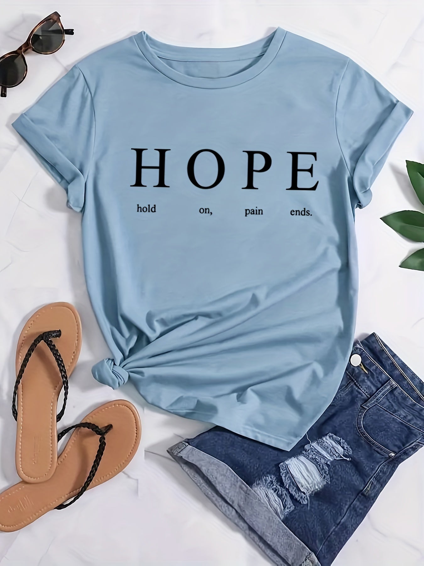 HOPE: Hold On Pain Ends Women's Christian T-shirt claimedbygoddesigns