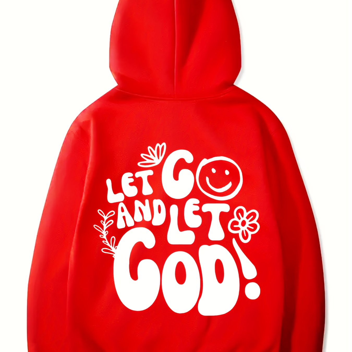 Let Go & Let God Youth Christian Pullover Hooded Sweatshirt claimedbygoddesigns