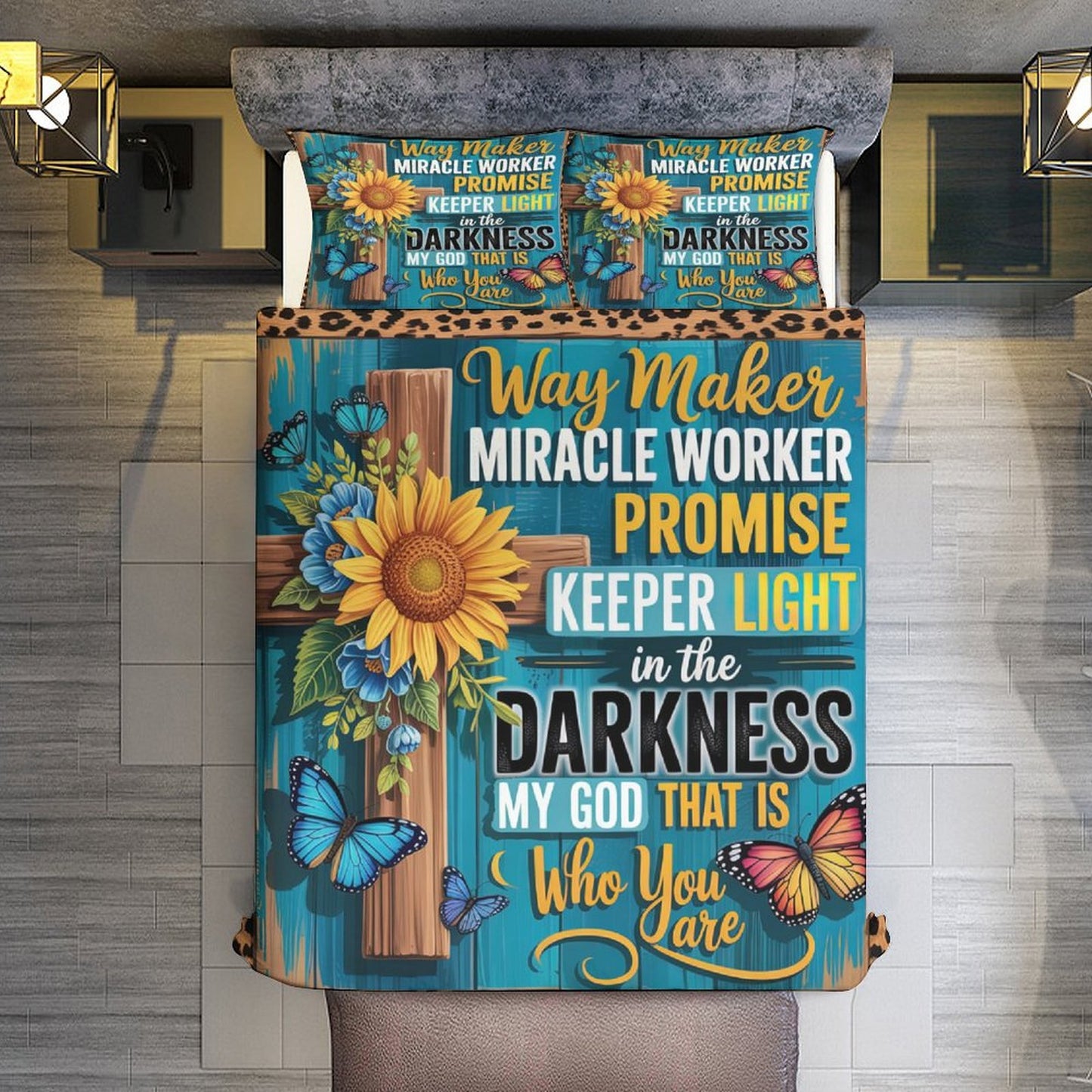 Waymaker 3-Piece Christian Comforter Bedding Set