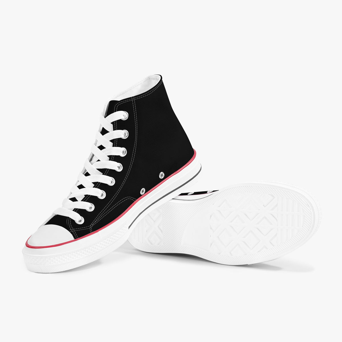 Property Of The King Branded By God unisex high-top canvas sneakers, view 6