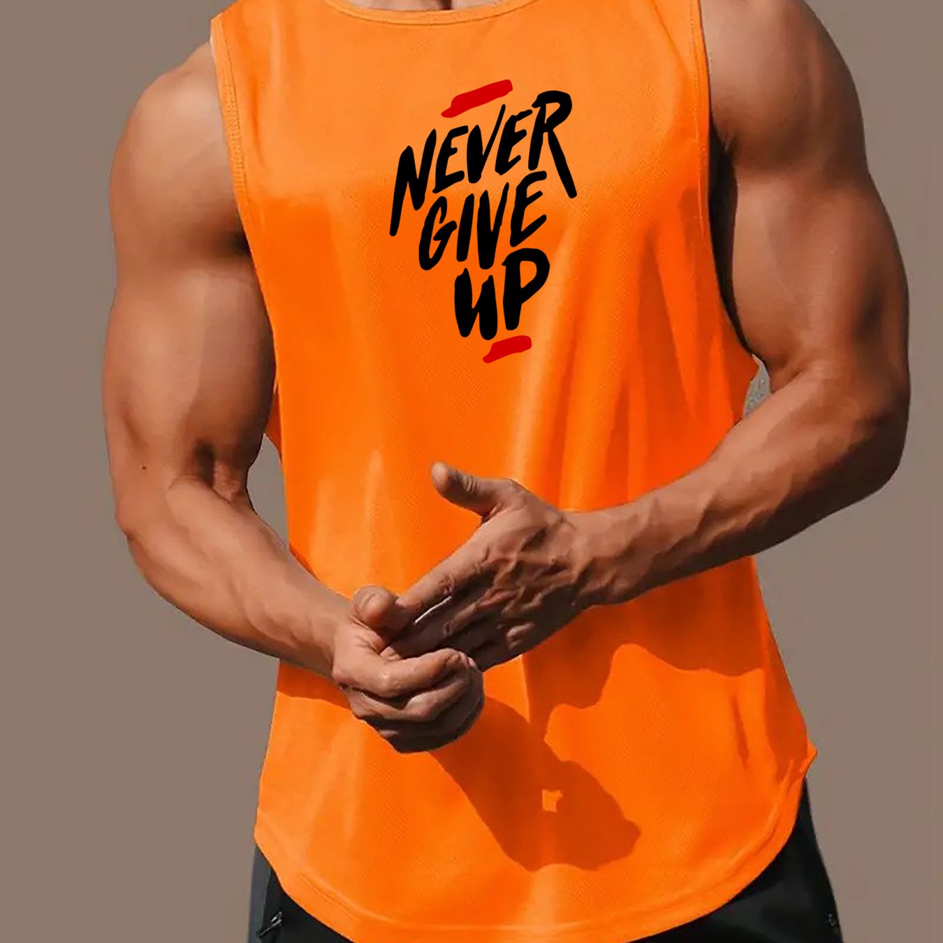 Never Give Up (2) Men's Christian Tank Top claimedbygoddesigns