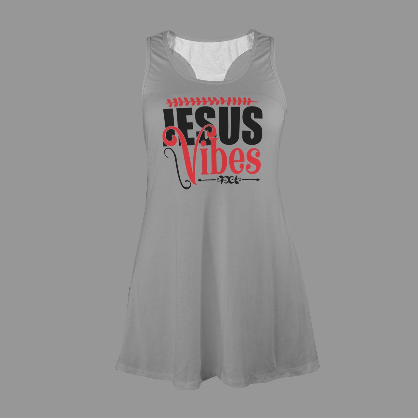 Jesus Vibes Women's Christian Racer Vest Pajama Nightdress