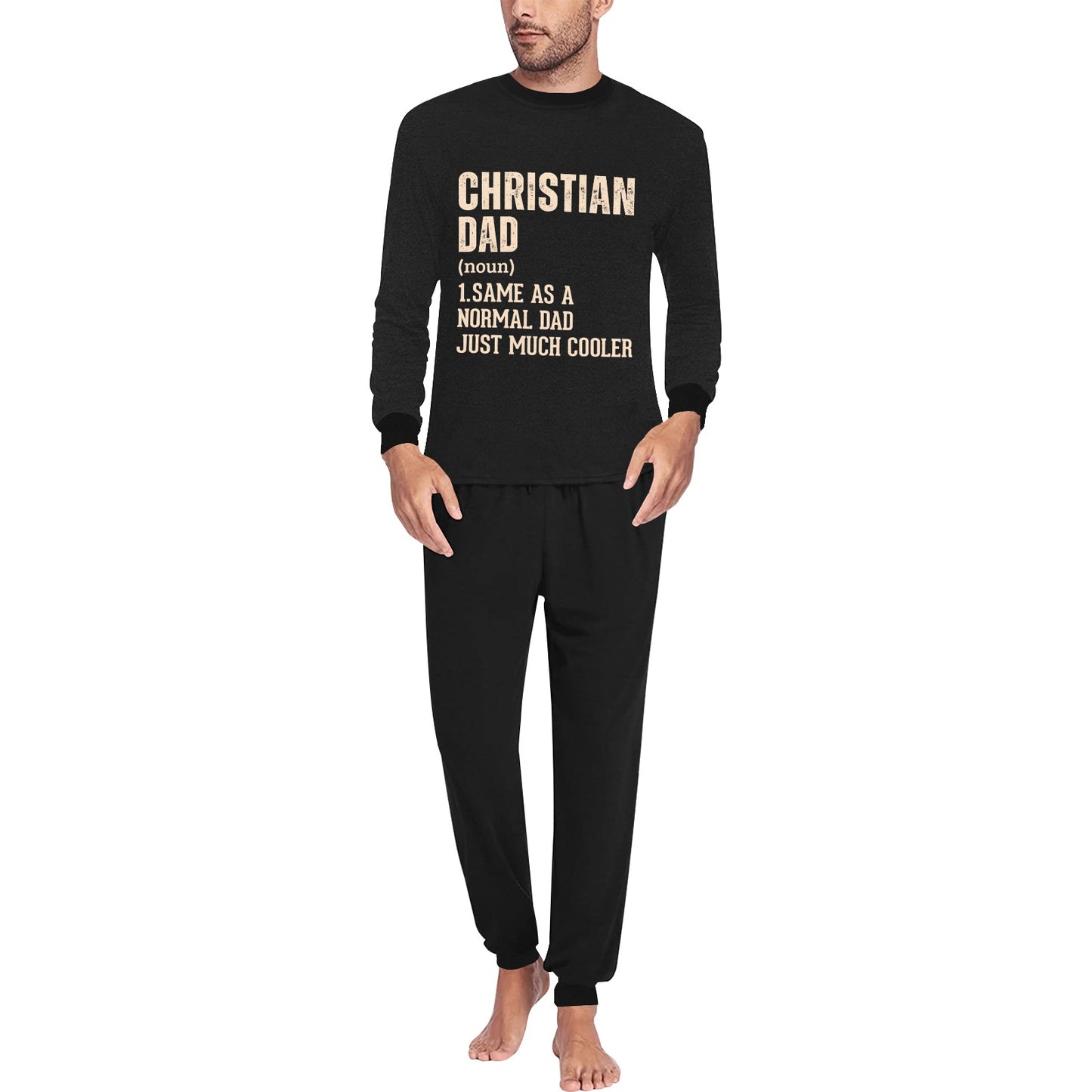Christian Dad Definition Men's All Over Print Pajama Set
