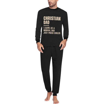 Christian Dad Definition Men's All Over Print Pajama Set