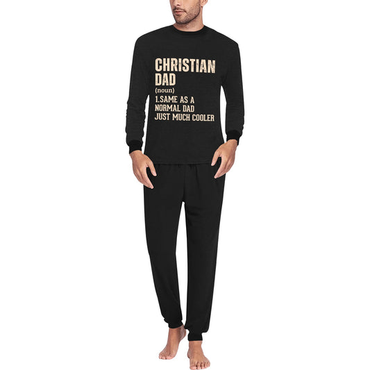Christian Dad Definition Men's All Over Print Pajama Set