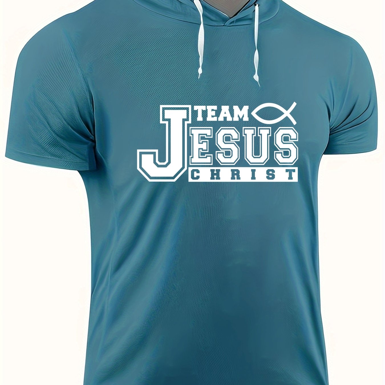 Team Jesus Christ Plus Size Men's Christian Hooded T-shirt claimedbygoddesigns