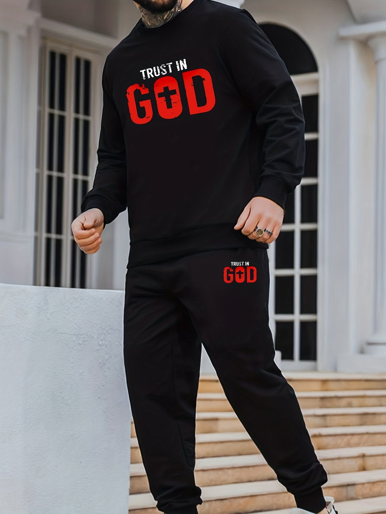 Trust In God Men's Christian Casual Outift claimedbygoddesigns