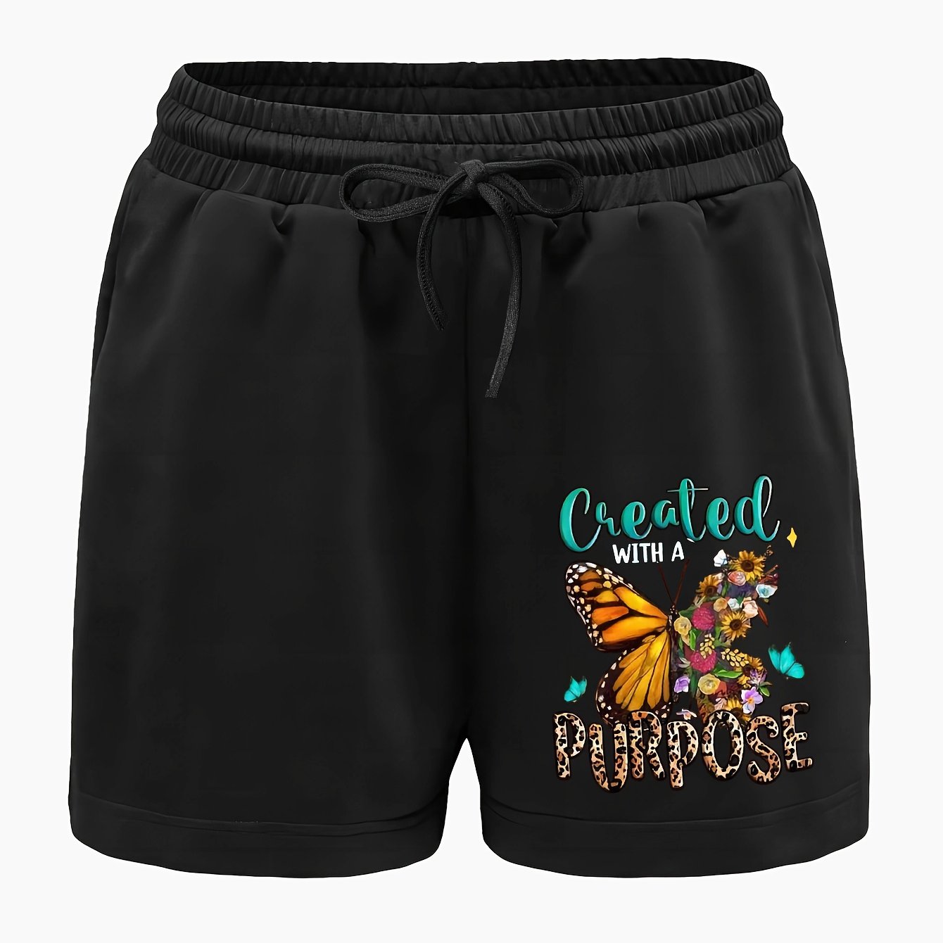 Created With A Purpose Women's Christian Shorts claimedbygoddesigns