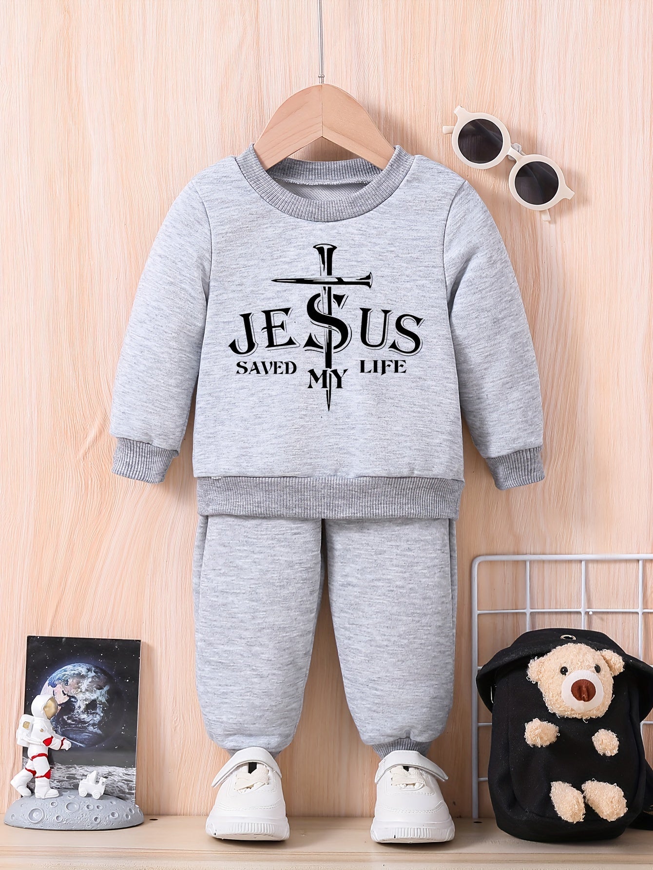 JESUS SAVED MY LIFE Christian Toddler Casual Outfit claimedbygoddesigns