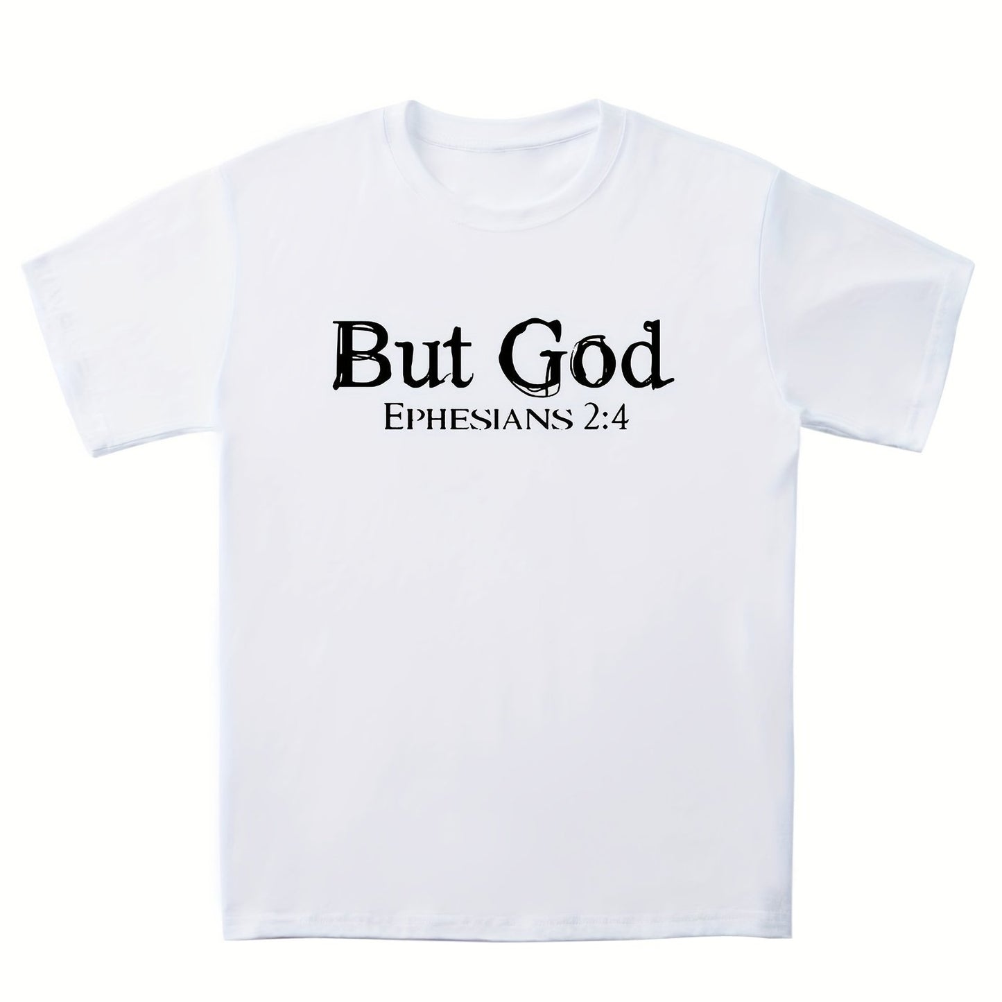 But God  Men's Christian T-shirt claimedbygoddesigns