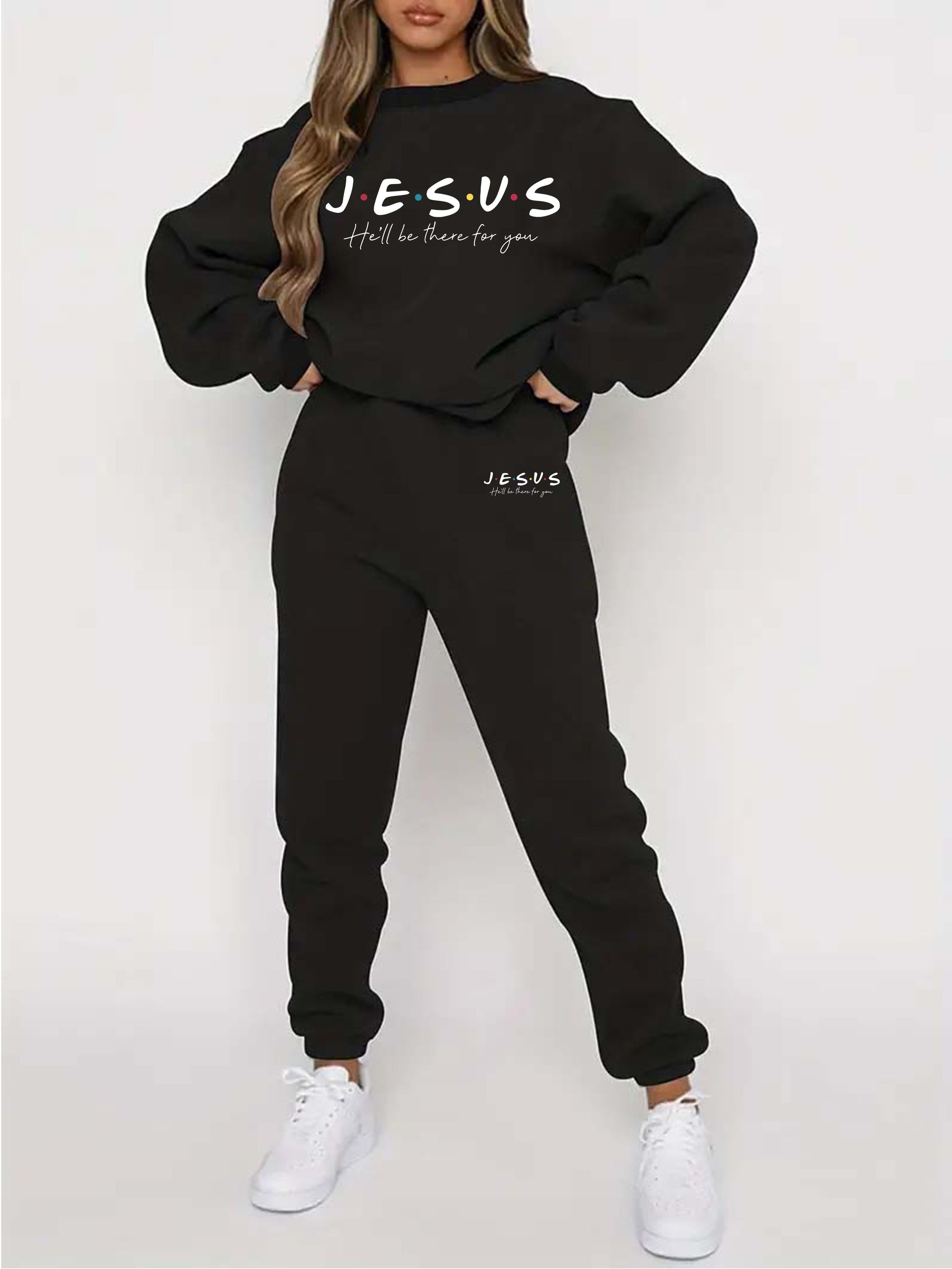 Jesus He'll Be There For You Women's Christian Casual Outfit claimedbygoddesigns