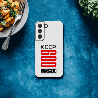Keep Him First Christian Tough Phone Case For Samsung Galaxy - ClaimedbyGodDesigns